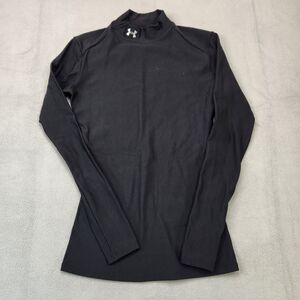 Under Armour Coldgear Fitted Base Layer Shirt Women's S Black Long Sleeve Mock